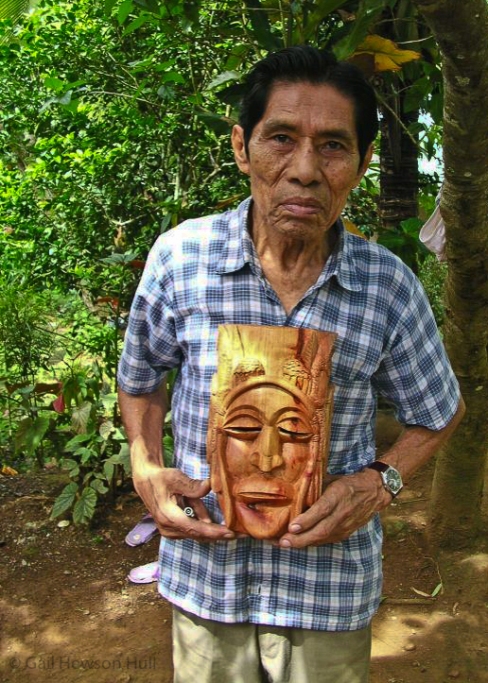 Ismael Gonzalez, master mask carver, Boruca, Costa Rica, 1999